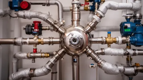 instalacja ze sprzęgłem hydraulicznym