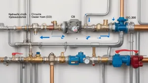 Schemat instalacji co ze sprzęgłem hydraulicznym