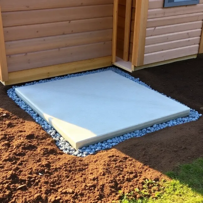 Fundament pod domek narzędziowy
